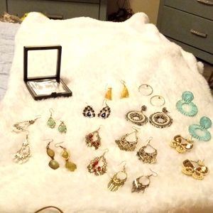 12 pair of earrings